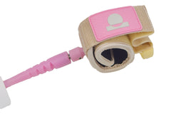Summer vibes Session Bodyboard Bicep Coil Leash - Pink