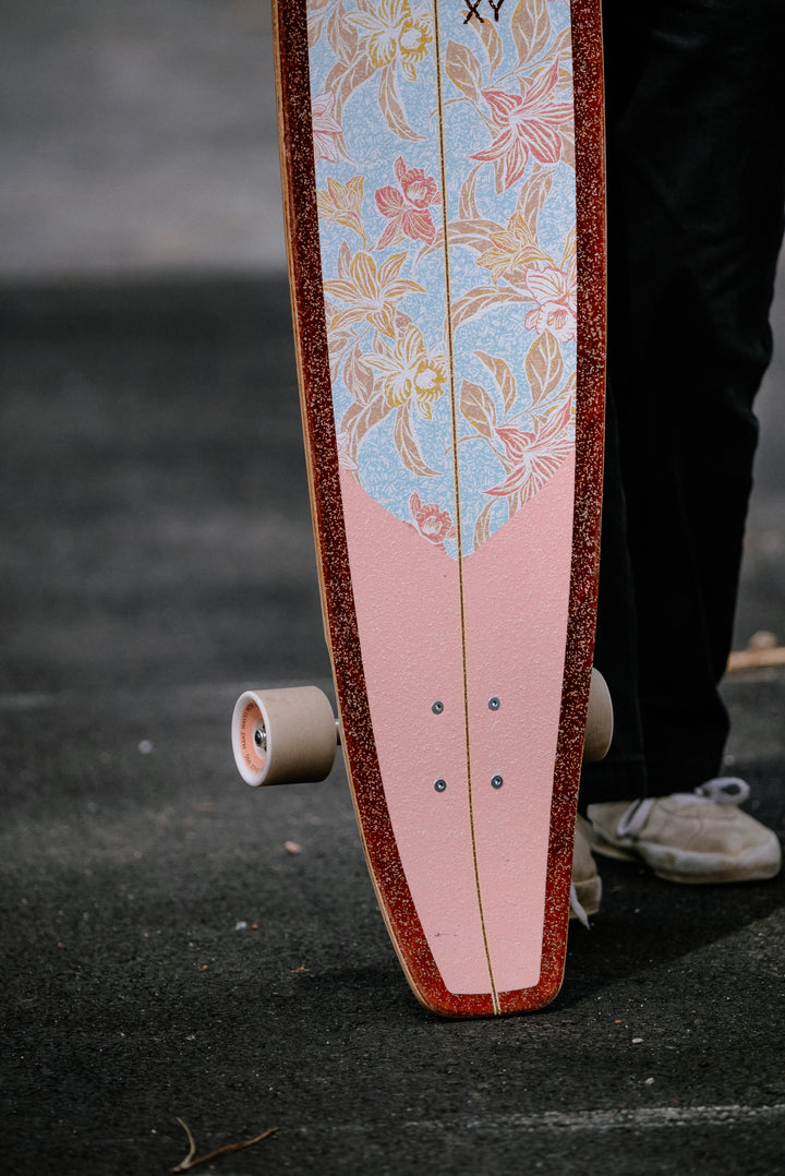 Roxy Log Longboard Skateboard - Summer vibes