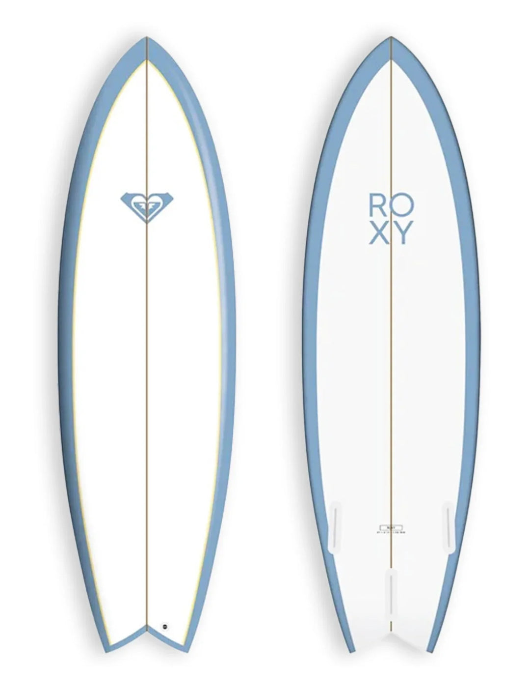 Roxy Fish Swallow tail Surfboard - Blue Ocean - Summer vibes