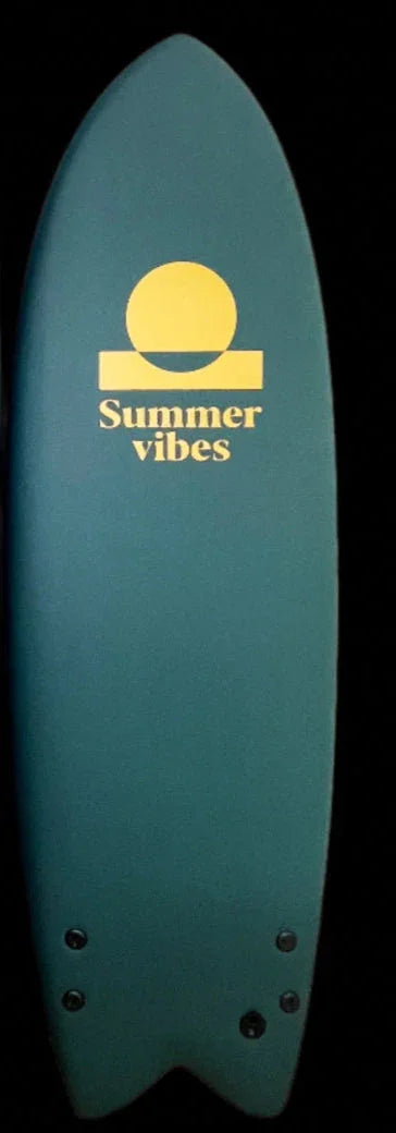 Summer vibes Limited Edition Softboard Fish 5'8 - Green Gold - Summer vibes