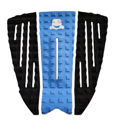 Summer vibes Session 3-Piece GROM SIZE surfboard deck grip traction tail pad - Blue