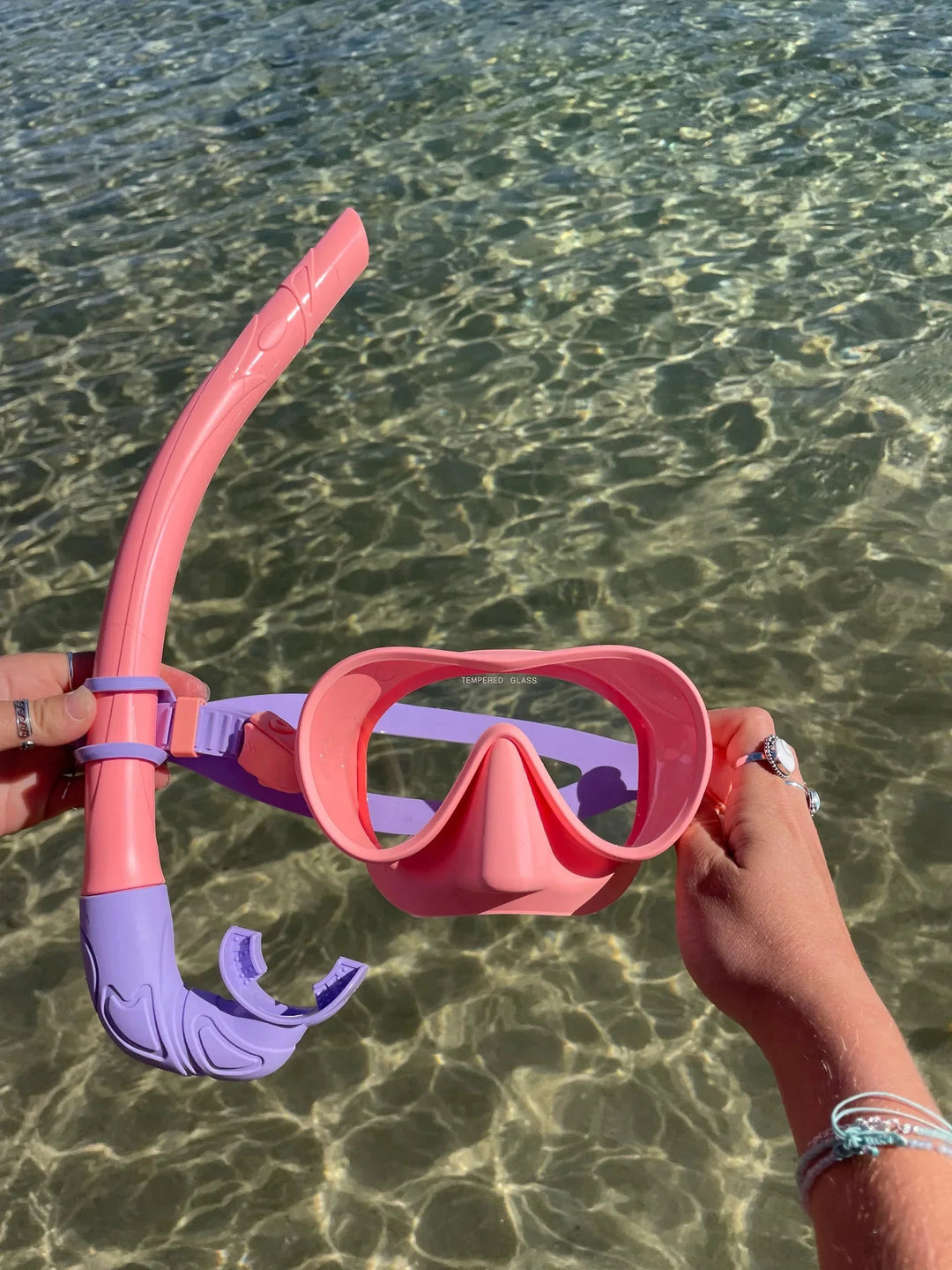 Seaside ave Mask & Snorkel Set - Coral Purple Candy Combo
