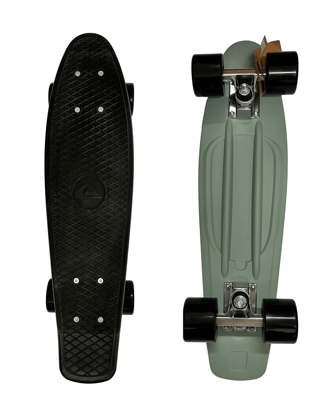 Quiksilver Black Beach Plastic Mini Cruiser Skateboard - Summer vibes