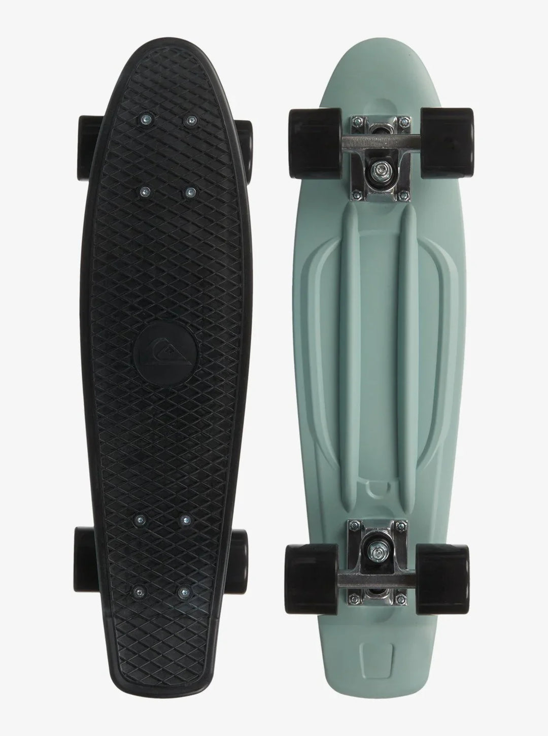 Quiksilver Black Beach Plastic Mini Cruiser Skateboard - Summer vibes