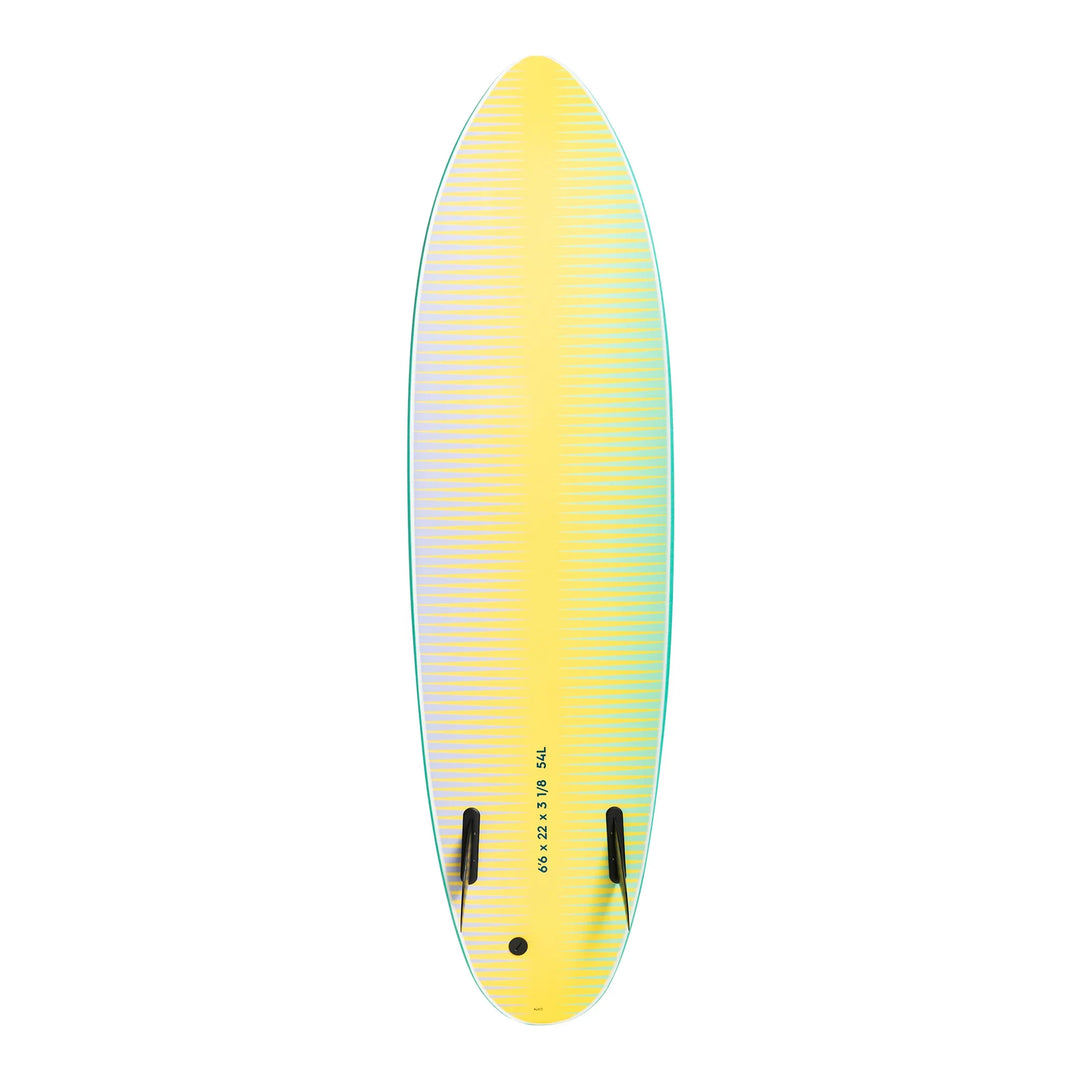 Quiksilver Softboard Mid-length Twin 6'6" - Green & Gold - Summer vibes