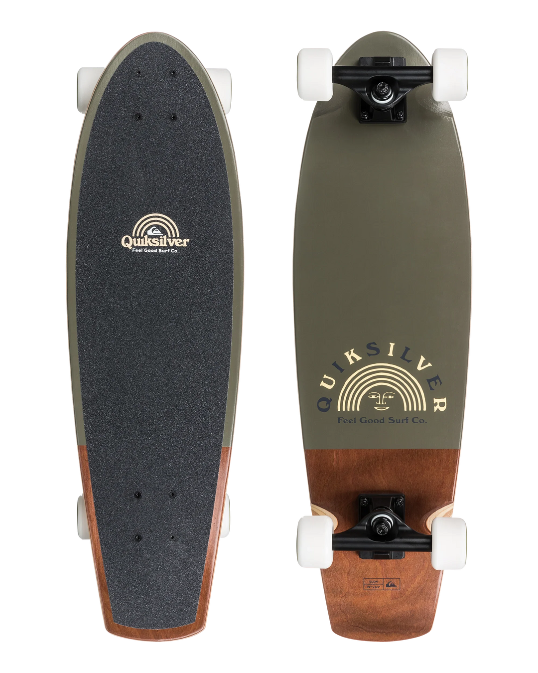 Quiksilver Glow Midlength Cruiser Skateboard - Summer vibes