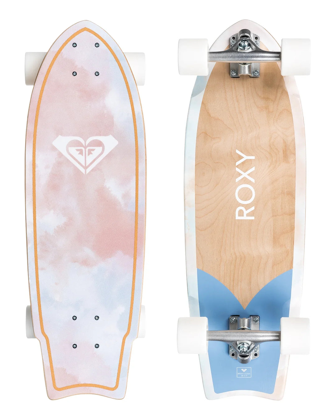 Roxy Bright Cloud Midlength Cruiser Skateboard - Summer vibes