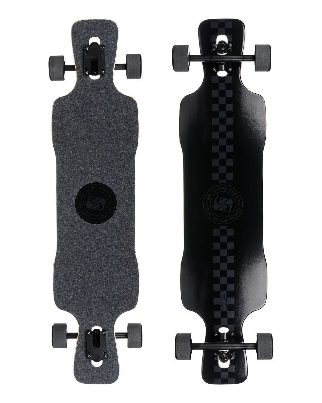 Quiksilver Racer Downhill Drop Through Longboard Skateboard - Summer vibes