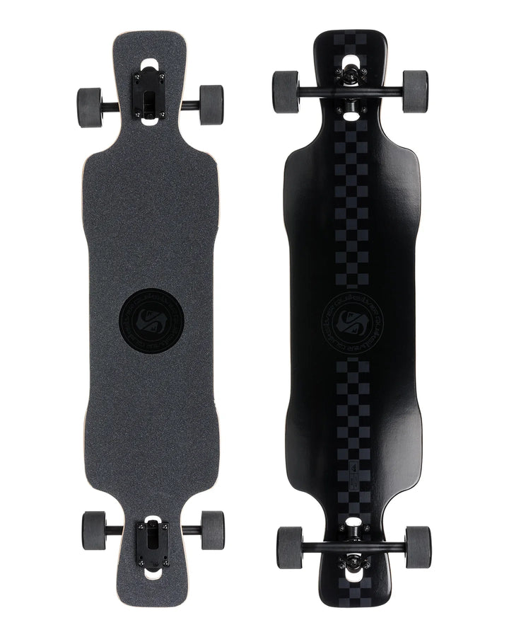 Quiksilver Racer Downhill Drop Through Longboard Skateboard - Summer vibes