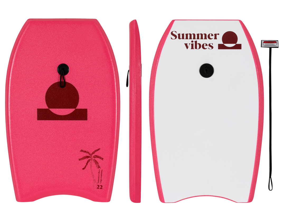 Summer vibes 22" Mini Bodyboard - Hot Pink