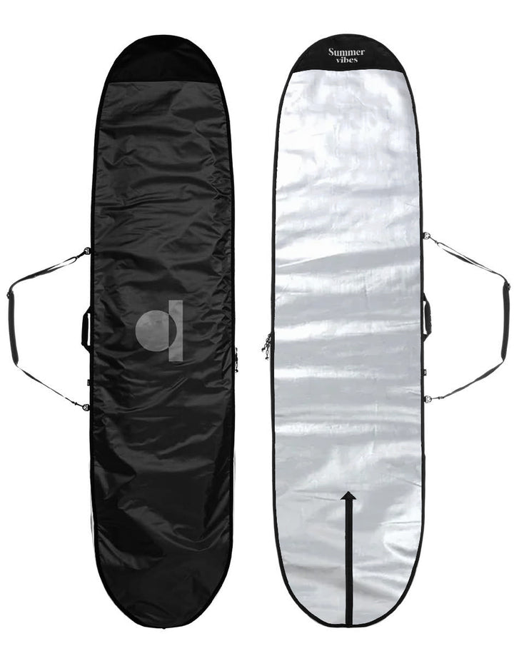 Summer vibes Lite Longboard Surfboard Boardbag - Silver UV Reflect