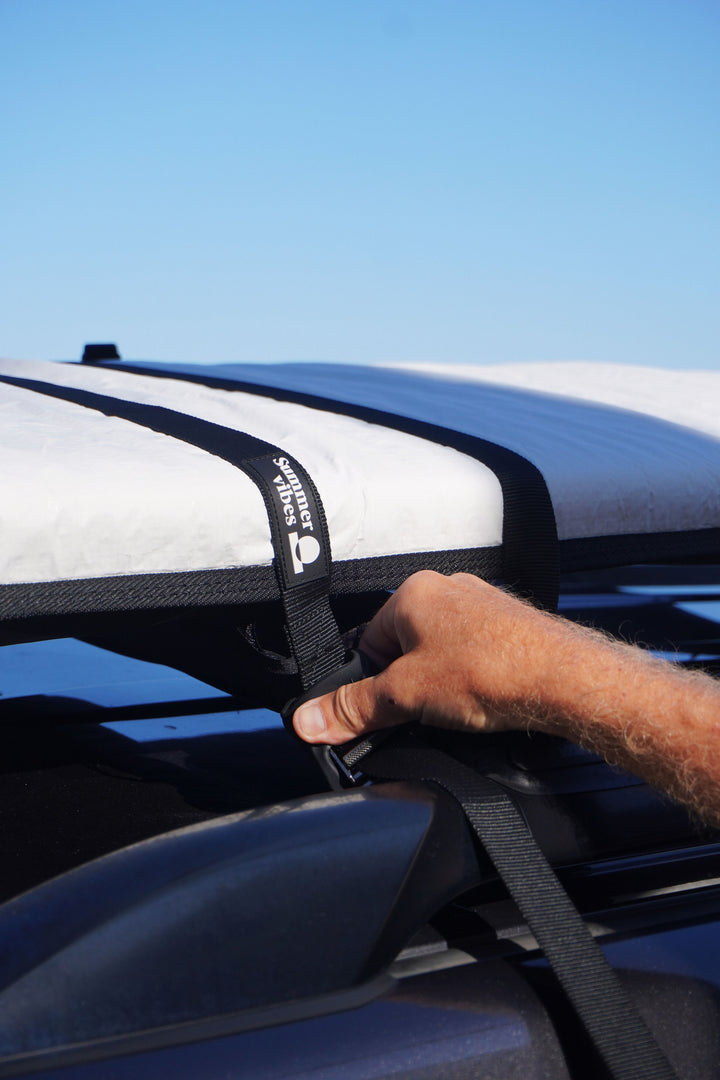 Summer vibes Surfboard Tie Down Straps with padded buckle - XL 16' (Multi-Boards)