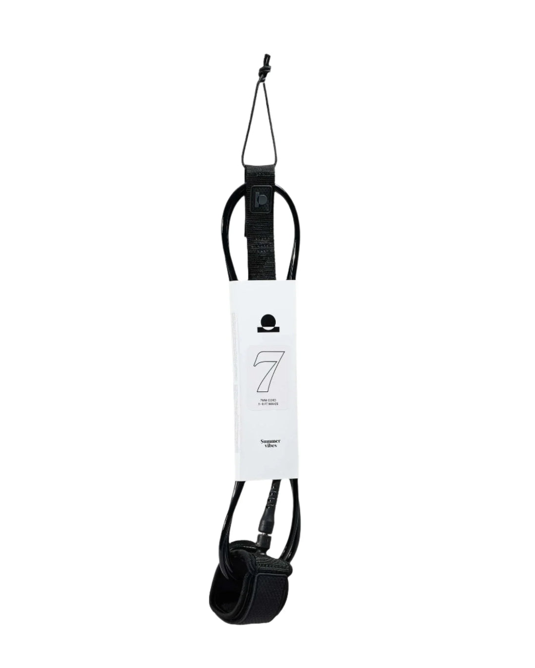 Summer vibes Session 7ft Surfboard Leash Leg rope - Black