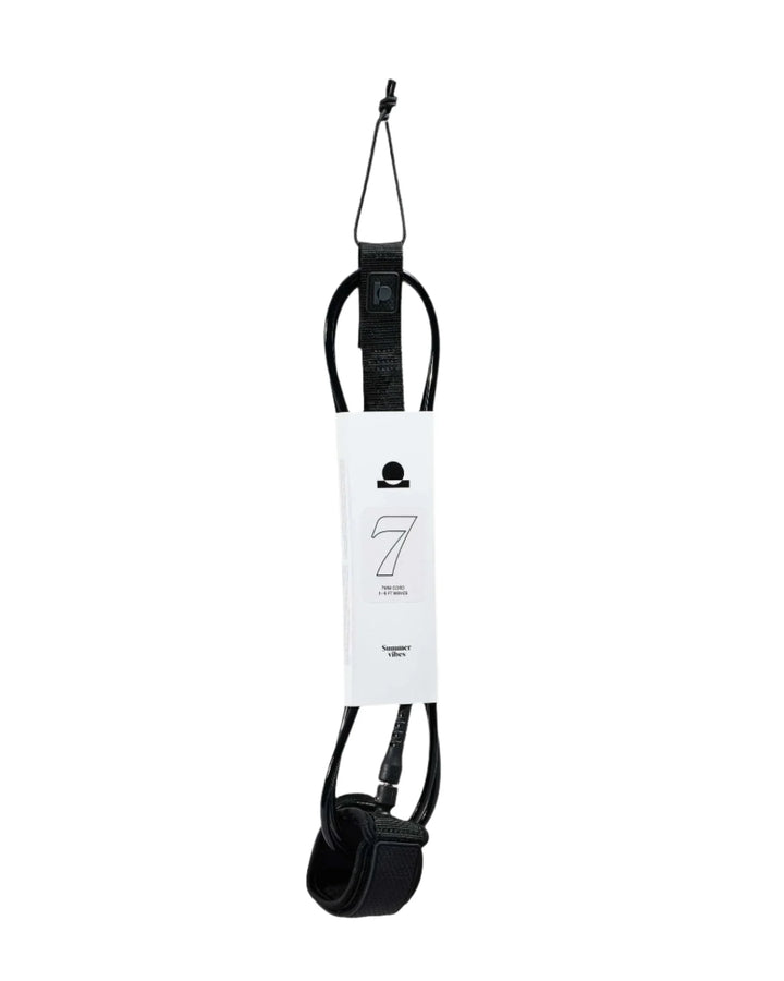 Summer vibes Session 7ft Surfboard Leash Leg rope - Black
