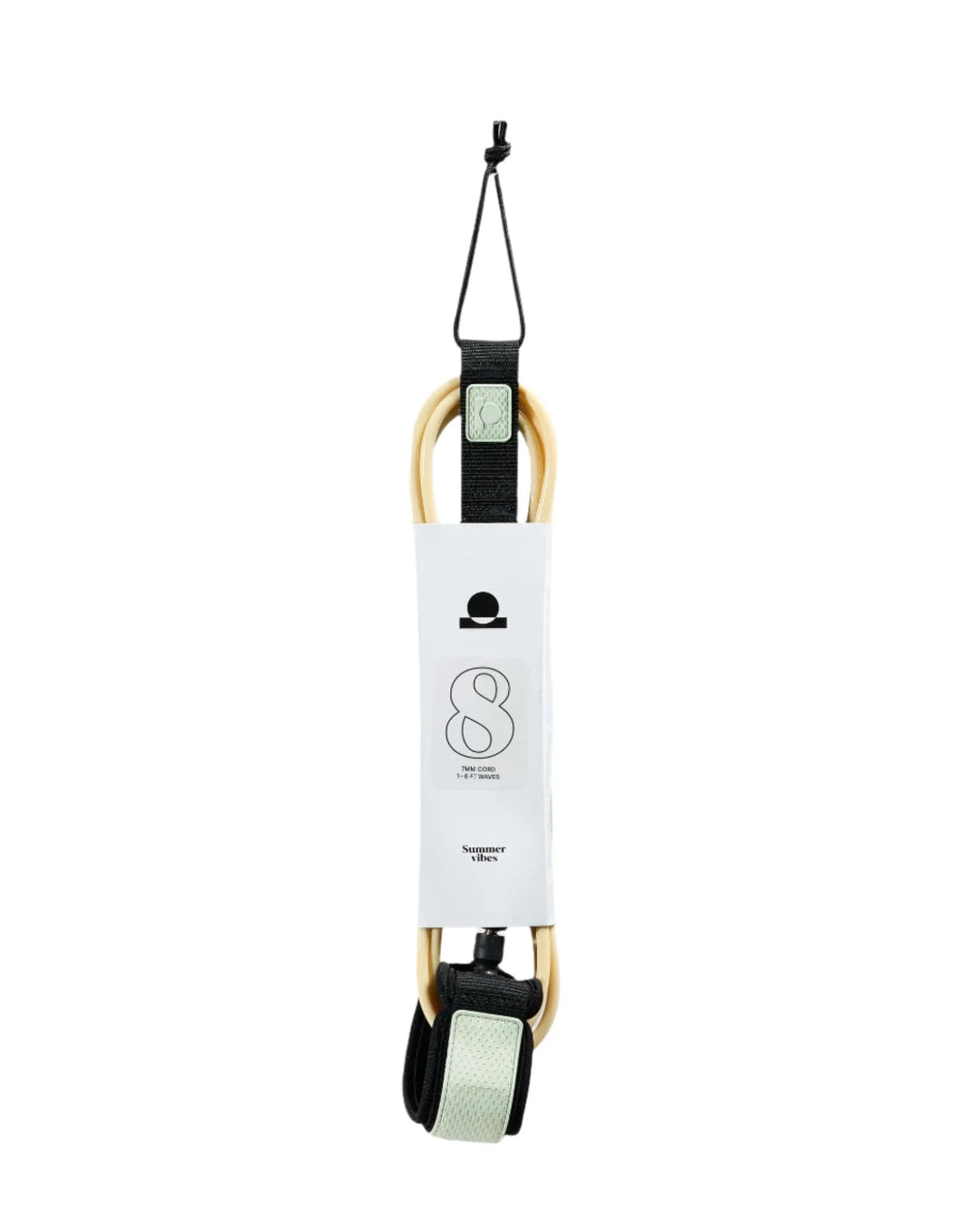 Summer vibes Session 8ft Surfboard Leash Leg rope - Mint Tan