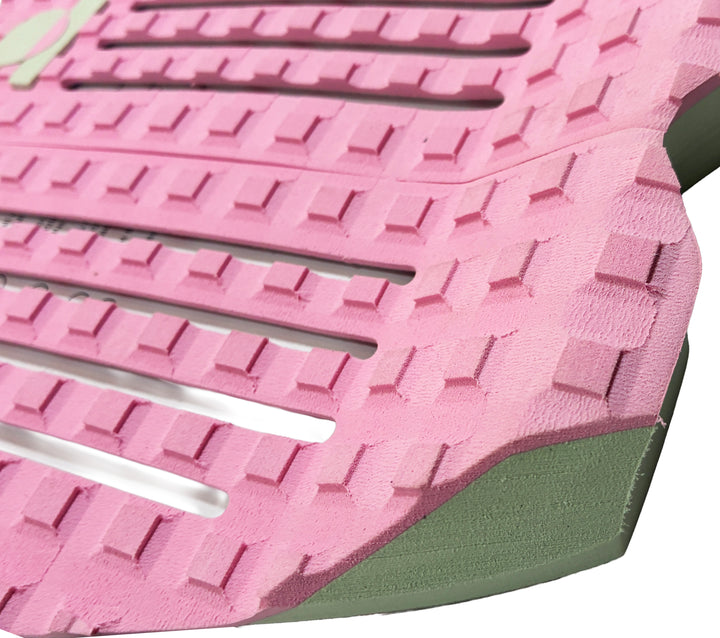 Summer vibes Session 2-Piece surfboard deck grip traction pad - Pink mint
