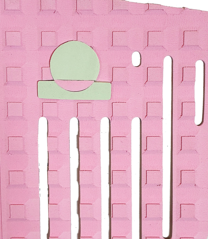 Summer vibes Session 2-Piece surfboard deck grip traction pad - Pink mint