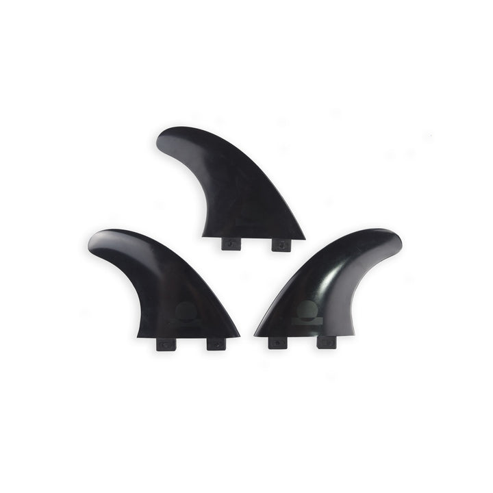 Summer vibes Session Thruster Surfboard Fins (set of 3) S M Dual Tab FCS1 - Black