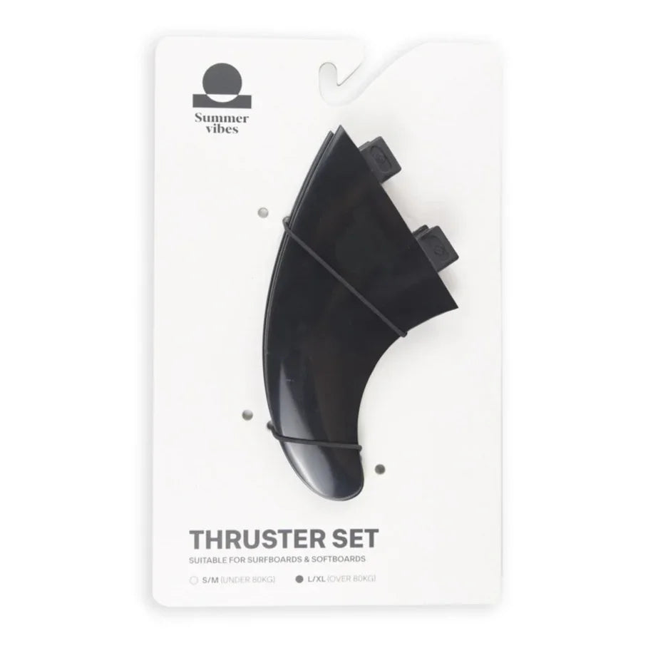 Summer Vibes Session Thruster Surfboard Fins (set of 3) L XL Dual Tab FCS1