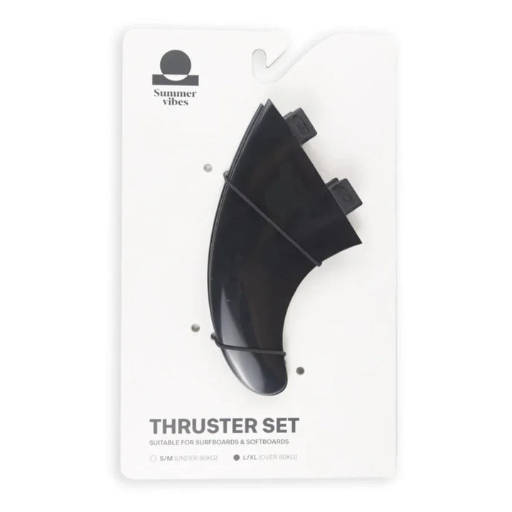 Summer Vibes Session Thruster Surfboard Fins (set of 3) L XL Dual Tab FCS1