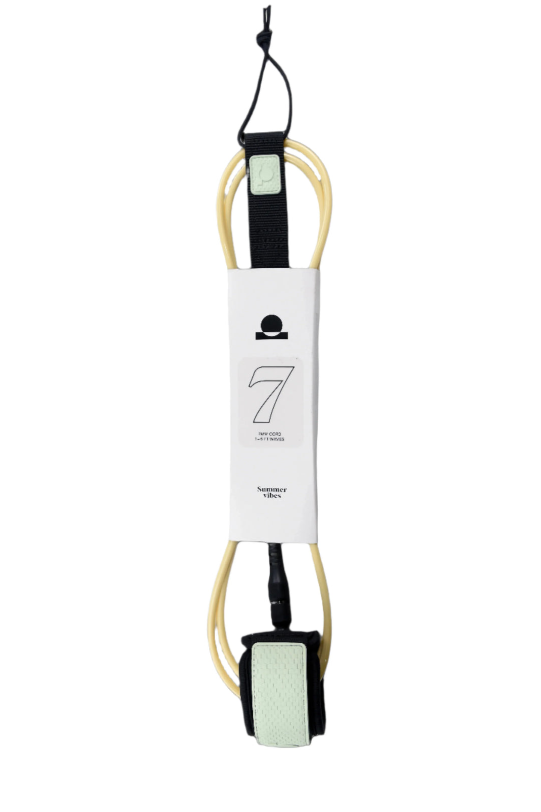 Summer vibes Session 7ft Surfboard Leash Leg rope - Mint Tan