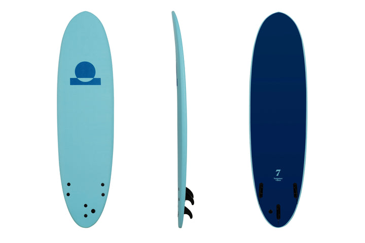 Summer Vibes Mini Mal 7' Softboard - Blue Blue