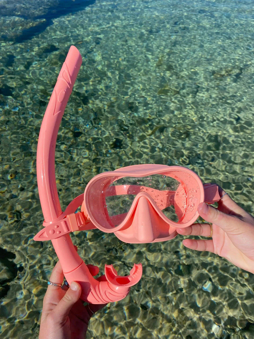 Seaside ave Mask & Snorkel Set - Coral Combo