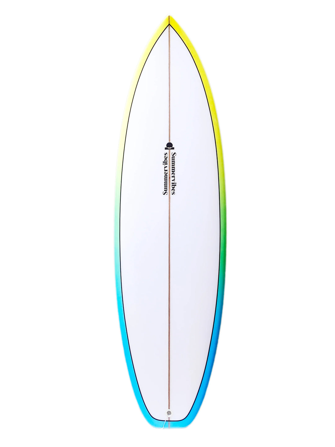 Summer vibes Grom Youth Shortboard Surfboard - Blue fade