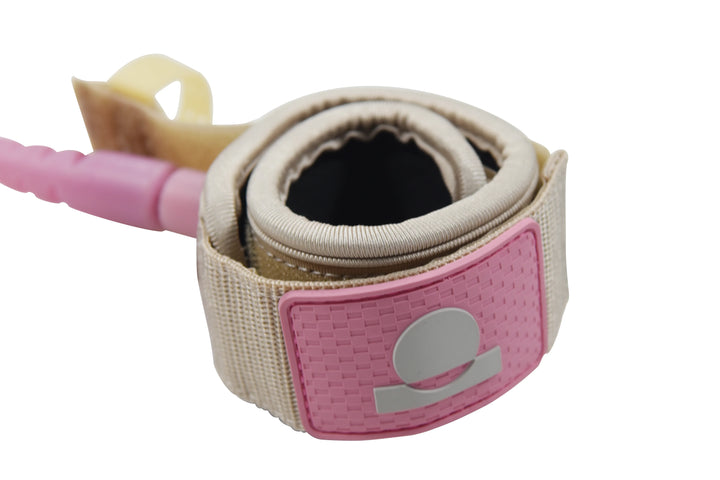 Summer vibes Session Bodyboard Bicep Coil Leash - Pink