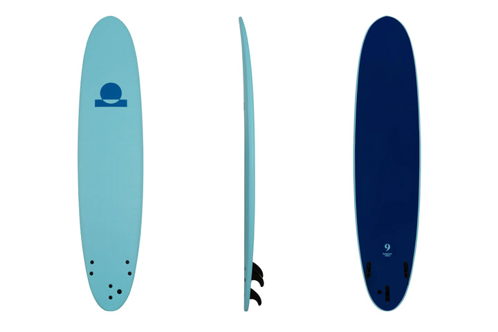 Summer Vibes Longboard 9' Softboard - Blue Blue