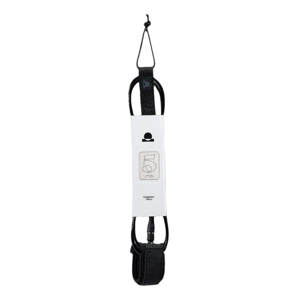 Summer vibes Session 5ft Surfboard Leash Leg rope - Black