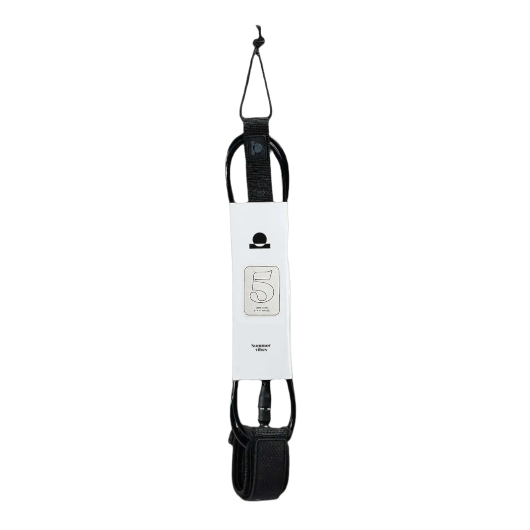 Summer vibes Session 5ft Surfboard Leash Leg rope - Black