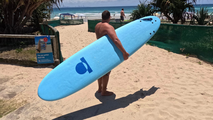 Summer Vibes Longboard 9' Softboard - Blue Blue
