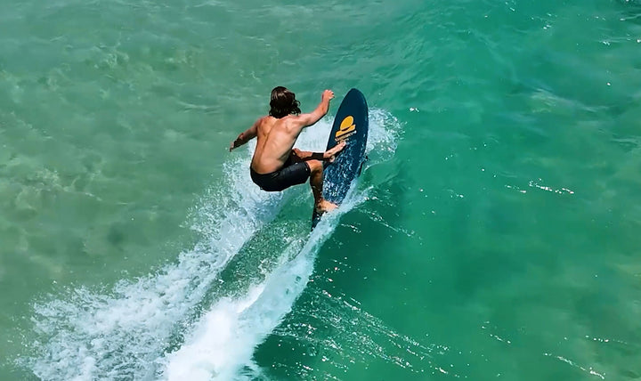 Summer vibes Quad Fish 5'8 Softboard - Lt Yellow White