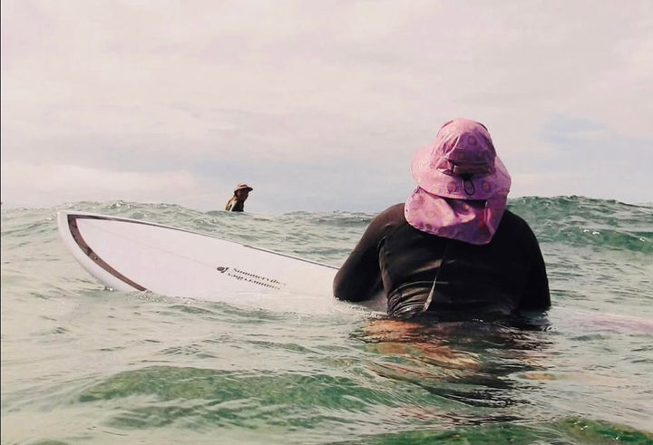 Summer vibes Discus Egg Round Tail Surfboard - Black rail