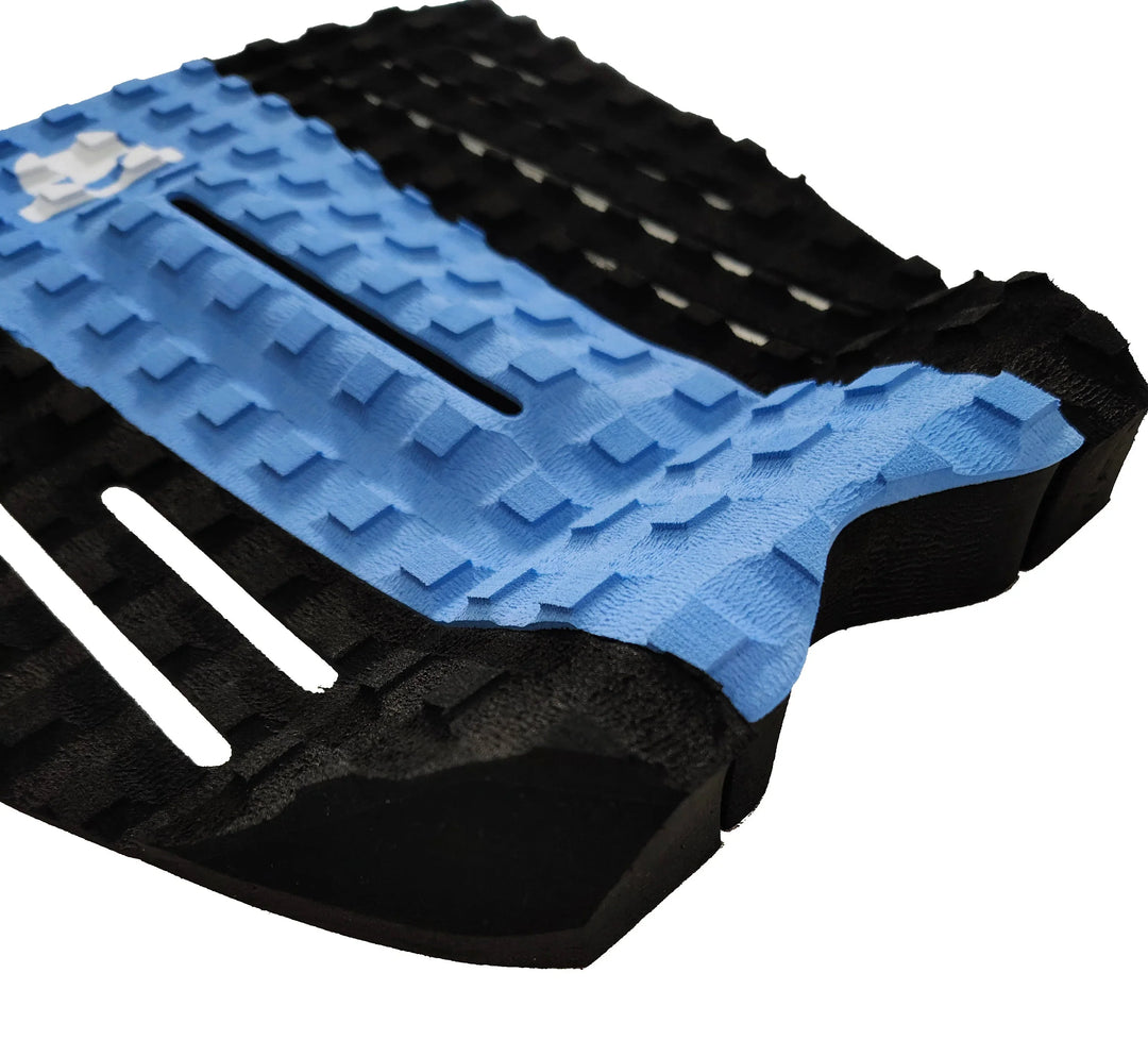 Summer vibes Session 3-Piece GROM SIZE surfboard deck grip traction tail pad - Blue