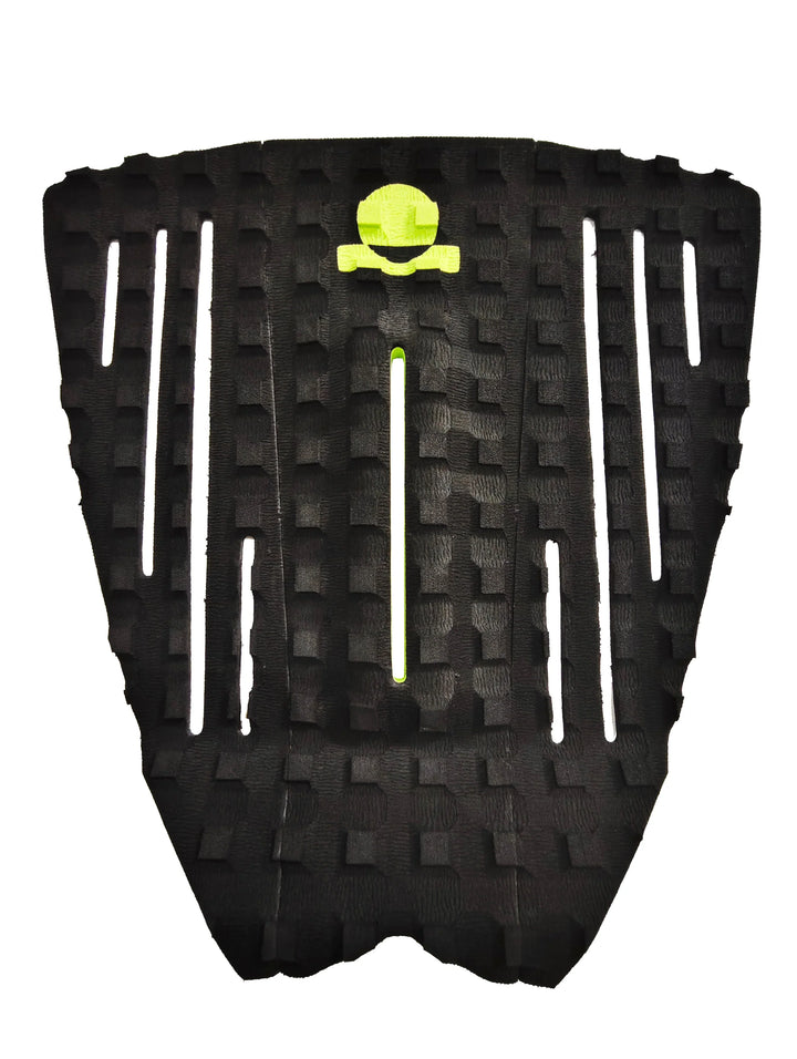 Summer vibes Session 3-Piece GROM SIZE surfboard deck grip traction tail pad - Yellow