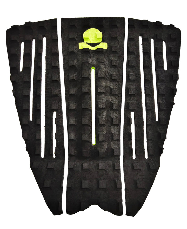 Summer vibes Session 3-Piece GROM SIZE surfboard deck grip traction tail pad - Yellow