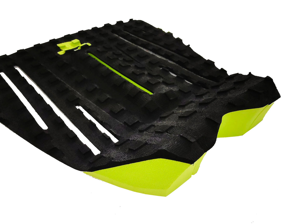 Summer vibes Session 3-Piece GROM SIZE surfboard deck grip traction tail pad - Yellow