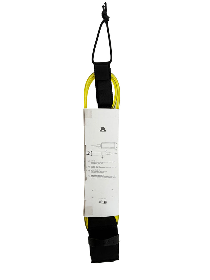 Summer vibes Session 5ft Surfboard Leash Leg rope - Green Fluro