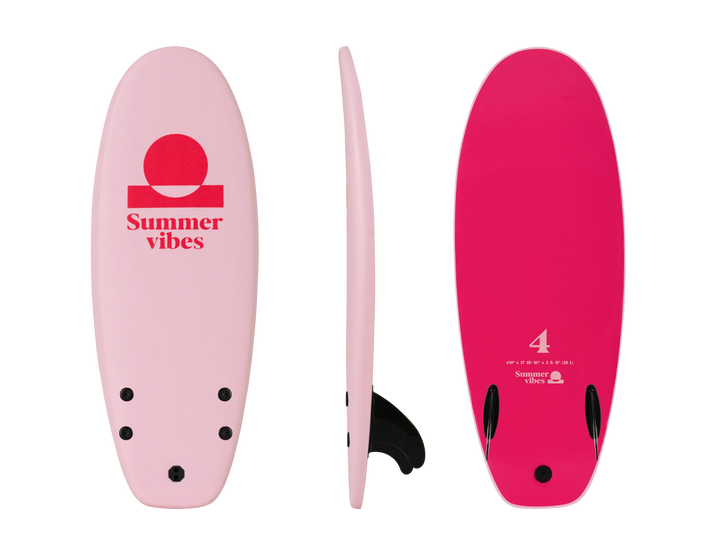 Summer Vibes Grom 4' Softboard - Pink