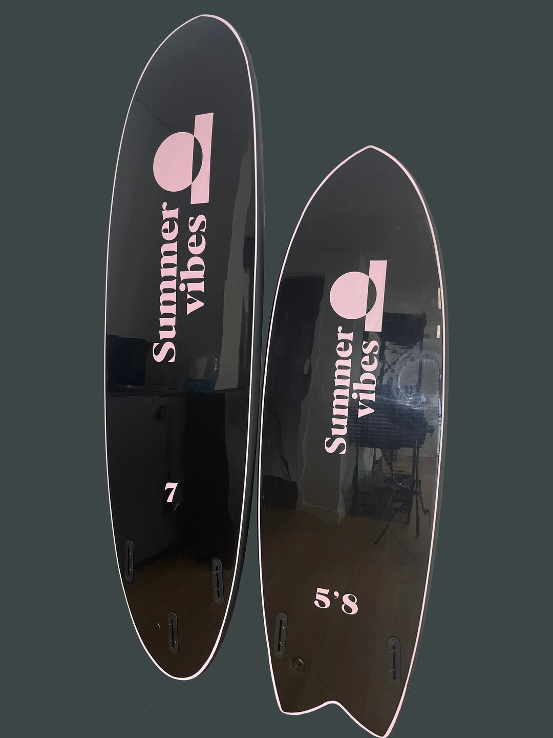 Summer vibes Limited Team Edition Softboard Mini Mal 7' - Black Pink