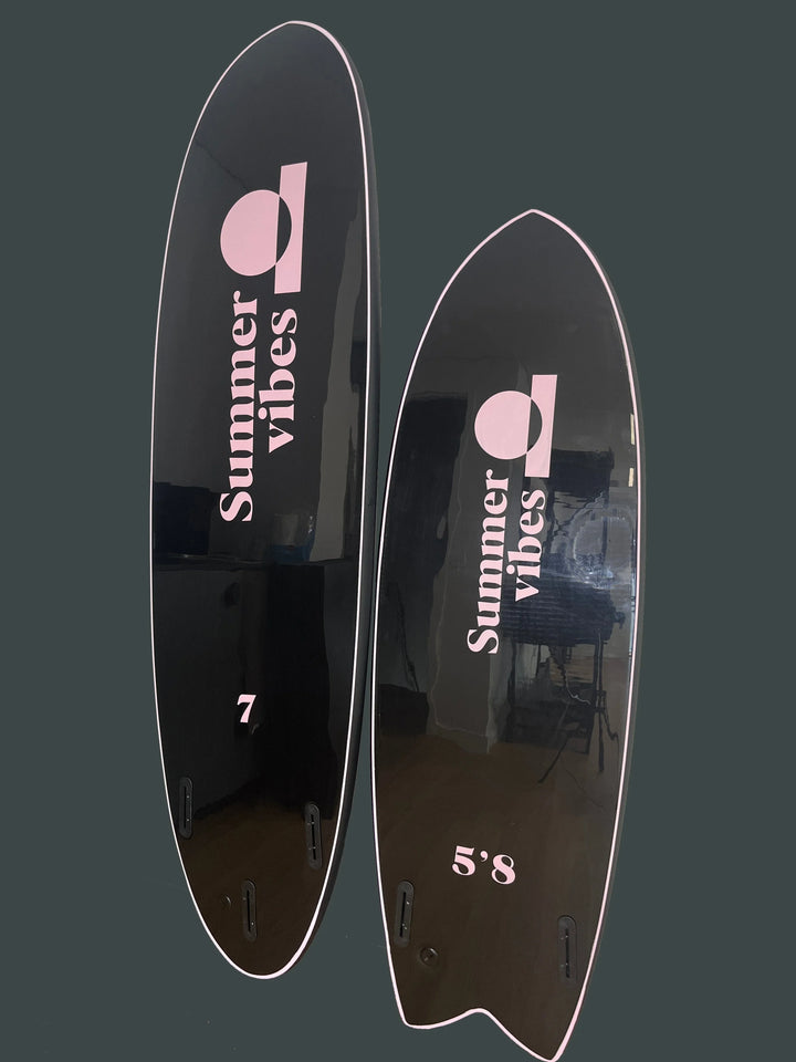 Summer vibes Limited Team Edition Softboard Mini Mal 7' - Black Pink