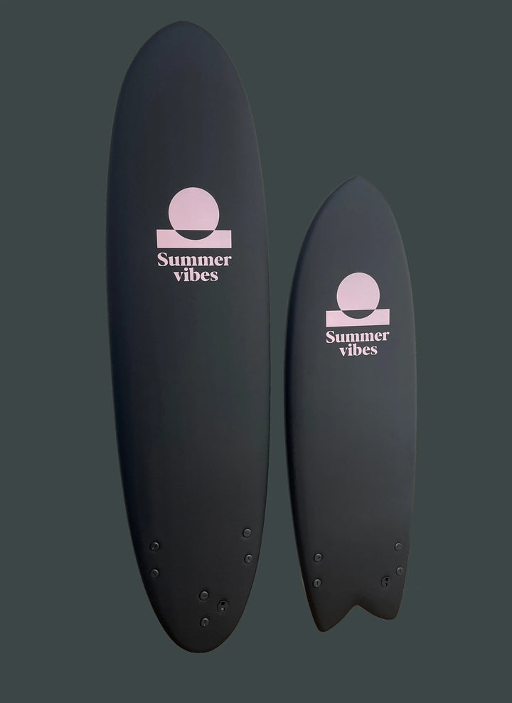 Summer vibes Limited Team Edition Softboard Mini Mal 7' - Black Pink
