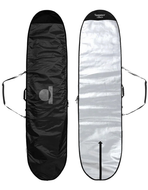 Summer vibes Lite Longboard Surfboard Boardbag - Silver UV Reflect