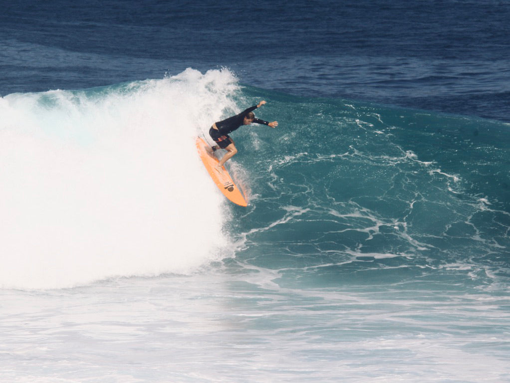 Summer vibes Mini Mal 7' Softboard - Orange White