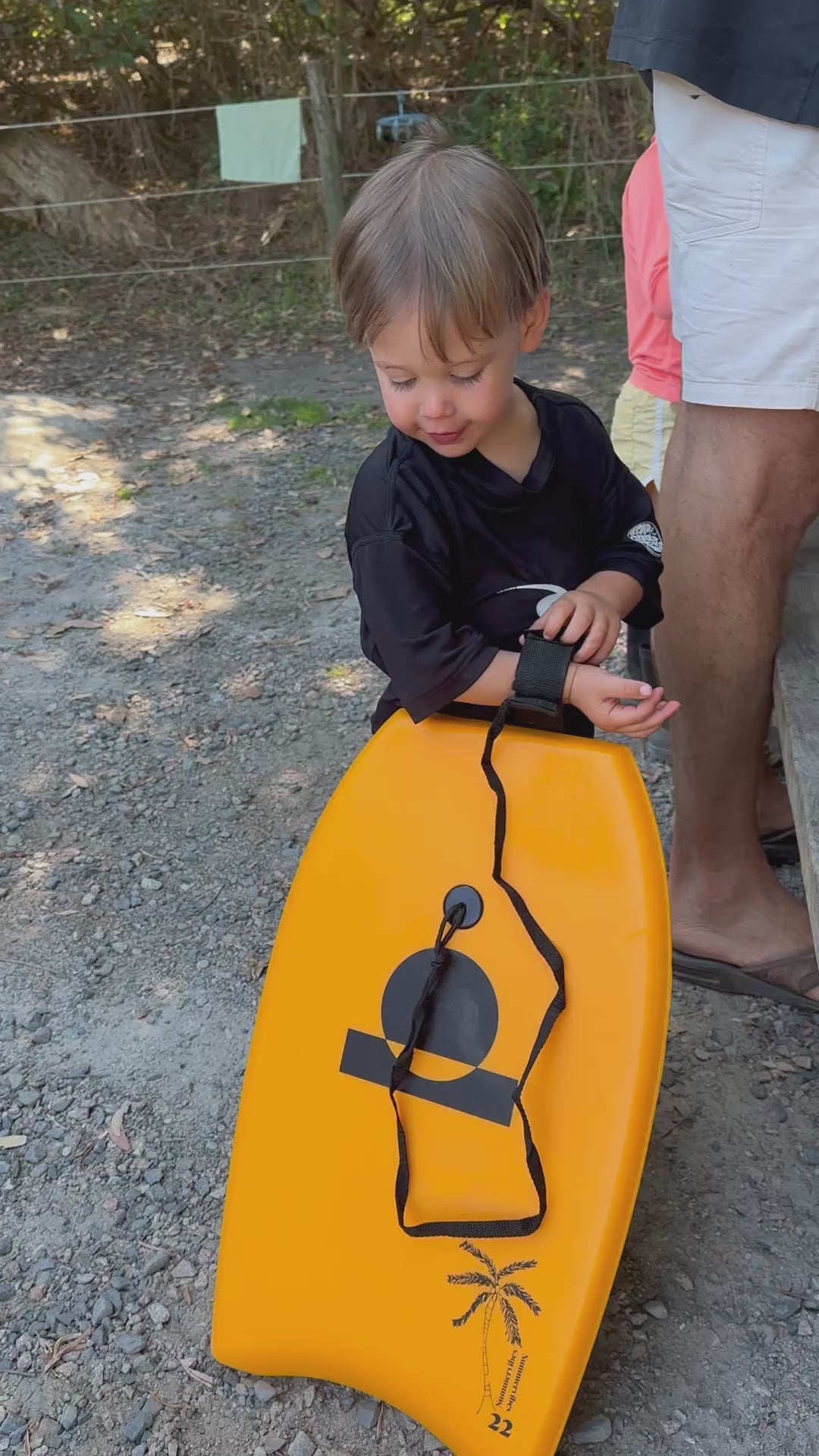 Summer vibes 22" Mini Bodyboard 56cm - Orange white