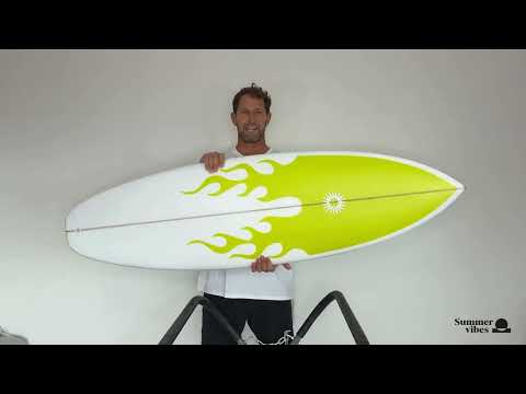 Summer vibes Grom Youth Shortboard Surfboard - Blue fade