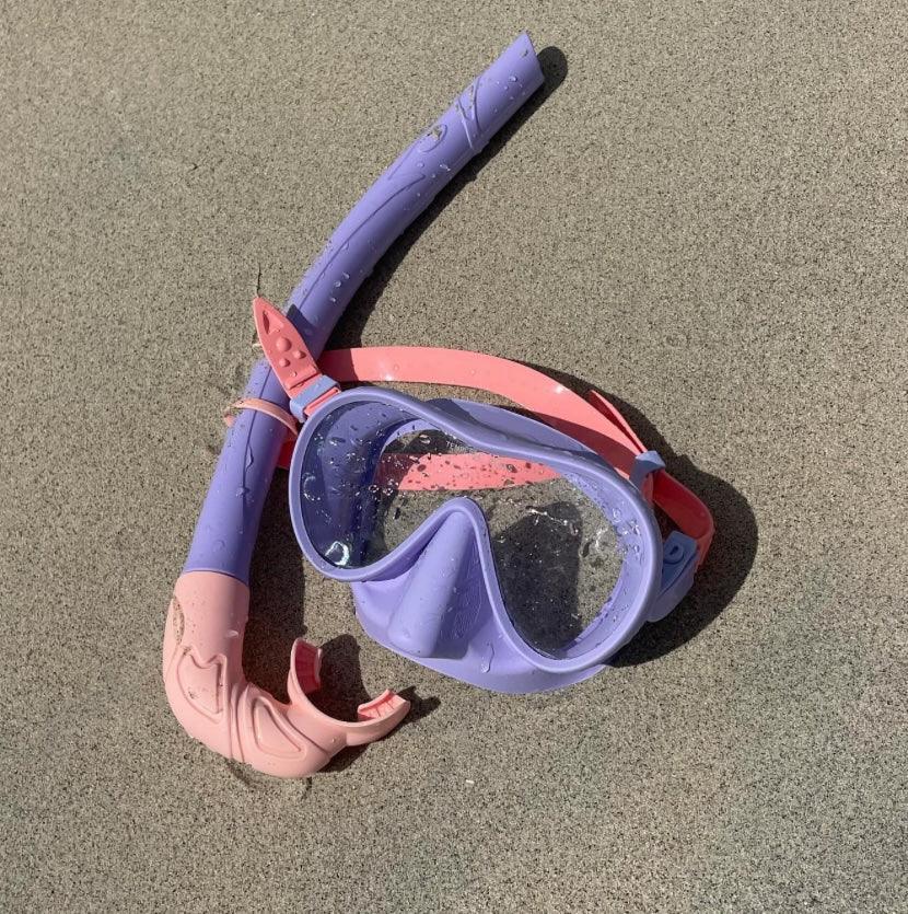 Seaside ave Mask & Snorkel Set - Purple Coral Candy Combo