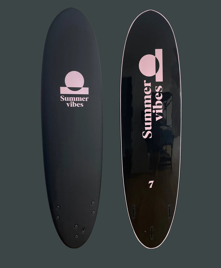 Summer vibes Limited Team Edition Softboard Mini Mal 7' - Black Pink